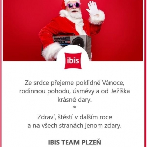 Vánoce v ibis hotelu Plzeň